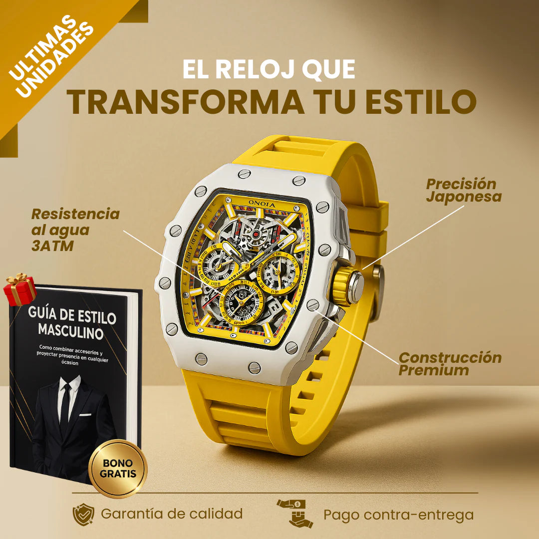 Reloj Onola® Eleva tu presencia y estilo ✅ + Guia de Regalo 🎁